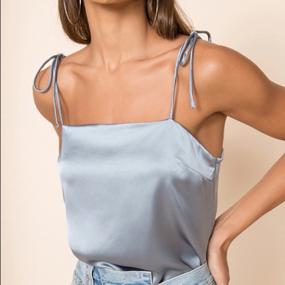 Superdown satin tank